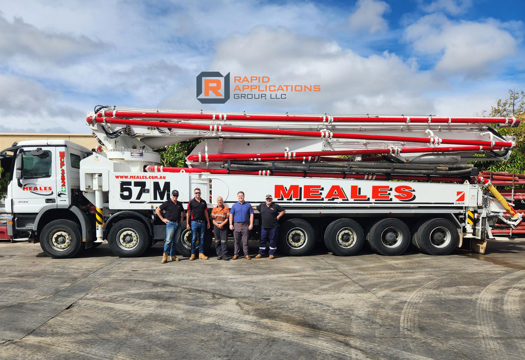 RapidWorks Lands Meales Concrete Pumping in Australia.