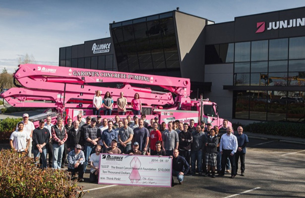 Newington's Modern Concrete Adds Pink Truck To Fleet, Commits To Help Fight Breast Cancer